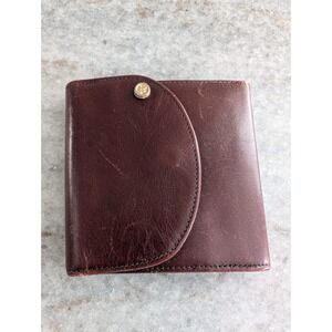 Pierre Waldon International Pocket Wallet Burgundy Leather
